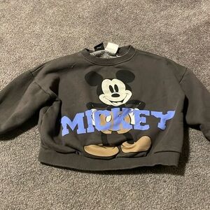 Zara Kids Mickey Mouse Sweatshirt - Black and Blue